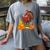 Turkey Reading Books Fall Thanksgiving Teacher Book Women's Comfort Colors T-Shirt Gray