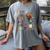 Turkey Thanksgiving Art Teacher Costume Tee For Artists Women's Comfort Colors T-Shirt Gray