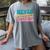 Never Underestimate A Public School Teacher Groovy Women Women's Comfort Colors T-Shirt Gray