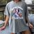 Watercolor Floral Boston Terrier Mama Dog Lover Mother's Day For Men Women Girls Kids Women's Comfort Colors T-Shirt Gray