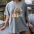Wildflower Pre-K Preschool Team Floral Teacher Girls Women's Comfort Colors T-Shirt Gray