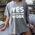 Yes Show Your Work Gteat Testing Math Teacher T-Shirt Women's Comfort Colors T-Shirt Gray