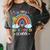 100th Day Of School Rainbow Happy 100 Days Smarter Teacher Women's Comfort Colors T-Shirt Pepper 100th Day Of School Rainbow Happy 100 Days Smarter Teacher Women's Comfort Colors T-Shirt Pepper