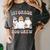 1st Grade Boo Crew Groovy Halloween Floral Ghost Kid Teacher Women's Comfort Colors T-Shirt Pepper