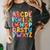 Alphabet A-Z ABC Kids Back To School Pre K Teachers Women's Comfort Colors T-Shirt Pepper