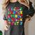 Alphabet Animals ABCs Zoo Kids Boys Girls Teacher Women's Comfort Colors T-Shirt Pepper