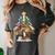 Art Christmas Tree Merry Christmas Artist Art Teacher Women's Comfort Colors T-Shirt Pepper