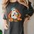 Art Teacher Painting Brushes Retro Pumpkin Ghost Artist Women's Comfort Colors T-Shirt Pepper