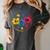 Autism Awareness Shirt Periodic Puzzle Science Teacher Men Women Kids Women's Comfort Colors T-Shirt Pepper