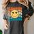 Back To School Groovy Smile Preschool Teachers Students Kids Women's Comfort Colors T-Shirt Pepper