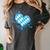 Bavarian Flag As Heart Blue Diamond Bavaria Women's Comfort Colors T-Shirt Pepper
