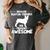 Boston Terrier Awesome Women's Comfort Colors T-Shirt Pepper