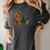Boston Terrier Bigfoot Dog Walking Dog Mom Dad Kids Women's Comfort Colors T-Shirt Pepper
