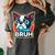 Boston Terrier Bruh Dog Lover Women's Comfort Colors T-Shirt Pepper