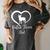 Boston Terrier Dad Cute Boston Terrier Silhouette Heart Women's Comfort Colors T-Shirt Pepper