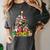 Boston Terrier Dog Christmas Tree Lights Xmas Pajama For Men Women Kids Women's Comfort Colors T-Shirt Pepper