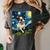 Boston Terrier Dog Starry Night Painting Women's Comfort Colors T-Shirt Pepper