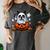 Boston Terrier Ghost Boo Halloween Kids Women's Comfort Colors T-Shirt Pepper