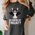 Boston Terrier Halloween Shirt Did Someone Say Treat Women's Comfort Colors T-Shirt Pepper