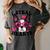 Boston Terrier Heart Glasses Girls Bostie Valentines Day Women's Comfort Colors T-Shirt Pepper