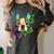 Boston Terrier In Red Day Of The Dead Sugar Skull Dog Women's Comfort Colors T-Shirt Pepper