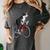 Boston Terrier Riding Bicycle Cute Bostie Biker Raglan Baseball Tee Women's Comfort Colors T-Shirt Pepper
