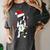 Boston Terrier Santa Christmas Lights Xmas Dog Lover Men Women Kids Women's Comfort Colors T-Shirt Pepper
