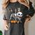 Boston Terrier Skeleton Mummy Witch Halloween Women's Comfort Colors T-Shirt Pepper