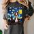 Boston Terrier Starry Night Van Gogh Art Women's Comfort Colors T-Shirt Pepper