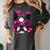 Boston Terrier Valentines Day Shirt Heart Dog Lover Women's Comfort Colors T-Shirt Pepper