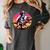 Boston Terrier Wearing A Cowboy Hat On T-Rex Women's Comfort Colors T-Shirt Pepper