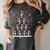 Boston Terrier Xmas Tree Lights For Men Women Boston Terrier Women's Comfort Colors T-Shirt Pepper