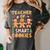 Christmas Teacher Of Smart Cookies Gingerbread Man Teaching Women's Comfort Colors T-Shirt Pepper Christmas Teacher Of Smart Cookies Gingerbread Man Teaching Women's Comfort Colors T-Shirt Pepper