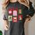Christmas Teacher Stamps Women's Comfort Colors T-Shirt Pepper