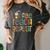 Coffee Teach Repeat Leopard Print Back To School Teachers Women's Comfort Colors T-Shirt Pepper