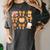 Coquette Bow Teacher Thanksgiving Fall Autumn Girls Women Women's Comfort Colors T-Shirt Pepper
