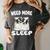 Cute Boston Terrier Need More Sleep Pajamas Nightgown Women's Comfort Colors T-Shirt Pepper