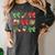Cute Coquette Pencil Bow Christmas School Teacher Student Women's Comfort Colors T-Shirt Pepper