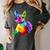 Dog Lover Boston Terrier Dog Colorful Boston Terrier Men Women Kids Women's Comfort Colors T-Shirt Pepper