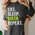 Eat Sleep Math Repeat Teacher Lover Women's Comfort Colors T-Shirt Pepper Eat Sleep Math Repeat Teacher Lover Women's Comfort Colors T-Shirt Pepper