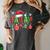 FA LA 8 Christmas Santa FA La Math Teacher Student Women's Comfort Colors T-Shirt Pepper