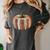 Fall Book Pumpkin Retro Reading Halloween Teacher Librarian Women's Comfort Colors T-Shirt Pepper