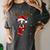 Family Matching Reindeer Xmas Boston Terrier Christmas Women's Comfort Colors T-Shirt Pepper