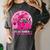 Ghost And Witch Boston Terrier Dog In October We Wear Pink Women's Comfort Colors T-Shirt Pepper