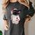 Girls I Heart Mom Love Mama Boston Terrier Dog Lover Women's Comfort Colors T-Shirt Pepper