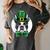 Green Boston Terrier Shamrock St Patricks Day Boston Terrier Women's Comfort Colors T-Shirt Pepper