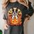 Halloween Retro Boston Terrier Women's Comfort Colors T-Shirt Pepper