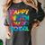 Happy 100th Day Of School Teacher Student 100 Days Tie Dye Men Women Kids Women's Comfort Colors T-Shirt Pepper