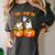 Haunted By 67 Boo Ghost Pumpkin Halloween Teacher Women's Comfort Colors T-Shirt Pepper Haunted By 67 Boo Ghost Pumpkin Halloween Teacher Women's Comfort Colors T-Shirt Pepper