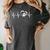 Heartbeat Dog Paw Women's Comfort Colors T-Shirt Pepper